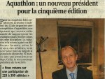L'aquathlon dans Le Progr�s