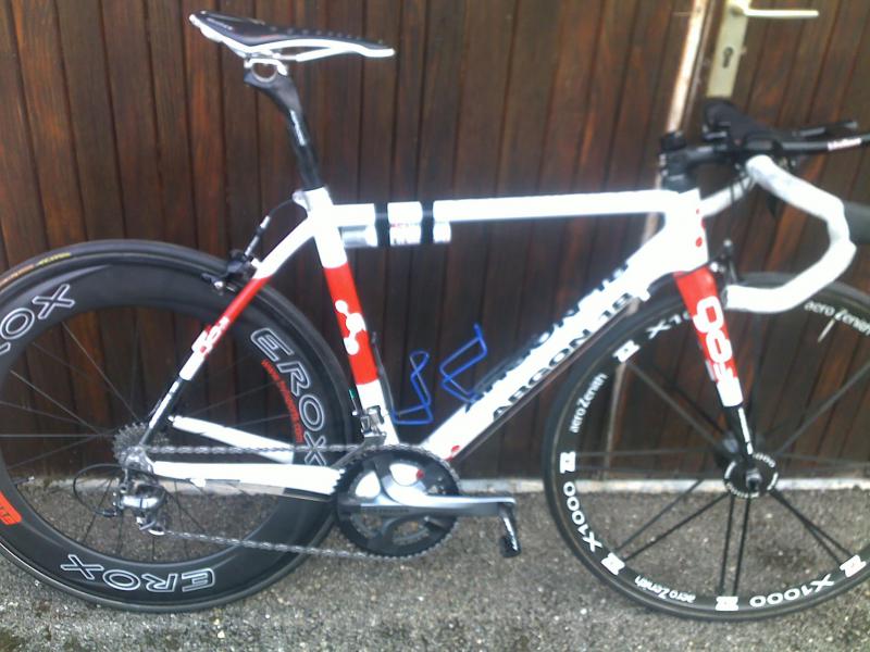 vends cadre carbone argon 18 gallium + pedalier offert 
