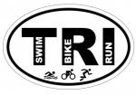 autocollant TRI - swim bike run